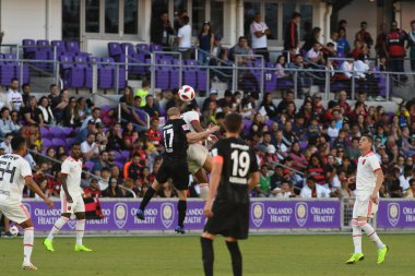 Flamengo Eintracht Frankfurt 'a karşı 12 Ocak 2019 Cumartesi günü Orlando City Stadyumu' nda. Fotoğraf: Marty Jean-Louis