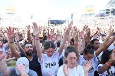 23 Şubat 2019 'da Orlando Florida' daki Dünya Kampı Stadyumunda Hristiyan Uyanışı.  