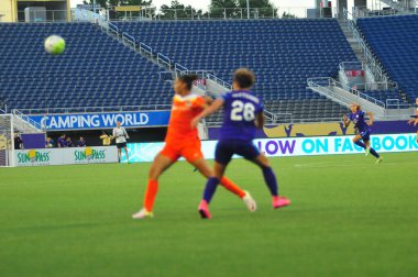 Orlando Pride sunucusu Houston Dash 23 Haziran 2016 'da Orlando Florida' daki Dünya Kampı Stadyumu 'nda..