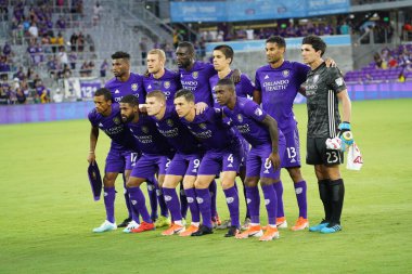 Orlando City 21 Temmuz 2019 tarihinde Florida, Orlando 'da Exploria Stadyumu' nda New York Red Bulls 'a ev sahipliği yaptı..