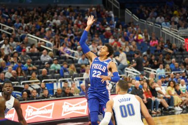 Orlando Magic 13 Ekim 2019 'da Florida, Orlando' daki Amway Center 'da Philadelphia 76ers' a ev sahipliği yaptı..  