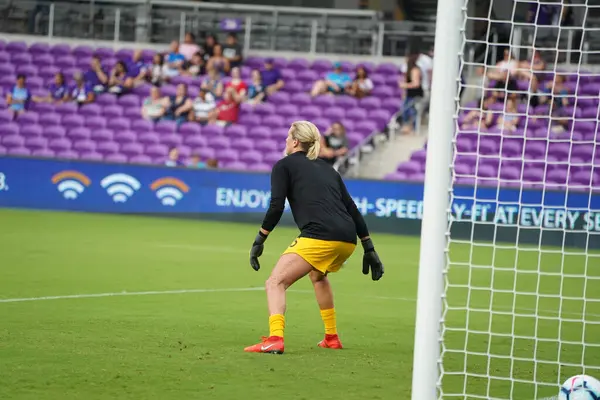 Orgulhos Fotográficos Recebe Portland Thorns Orlando City Stadium Orlando Florida — Fotografia de Stock