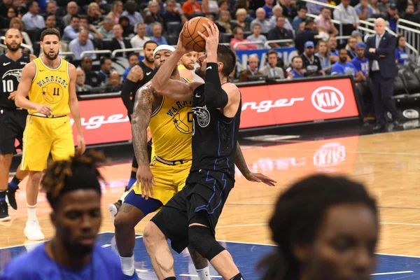 Orlando Magic Värd För Golden State Warriors Amway Center Orlando — Stockfoto