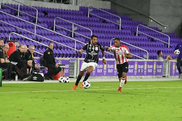 Corinthians Psv Eindhoven Durante Florida Cup All Orlando City Stadium — Foto Stock