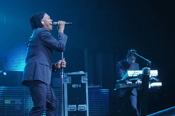 Christian Bands Newsboys Building 429 Perform First Baptist Church Oviedo — Zdjęcie stockowe