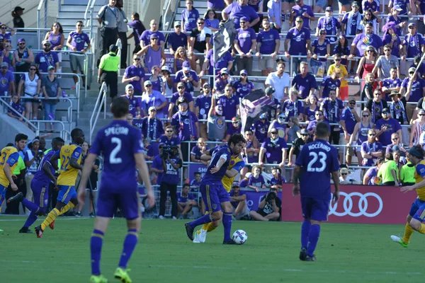 Orlando City Hostí Colorado Rapids Stadionu Orlando City Orlandu Floridě — Stock fotografie