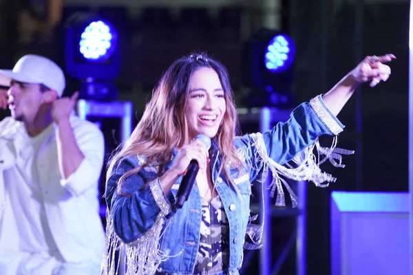 Singer Ally Brooke Post Match Concert Presented Pepsi Стадіоні Exploria — стокове фото