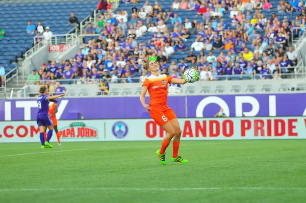 Orlando Pride Gastheer Houston Dash Camping World Stadium Orlando Florida — Stockfoto