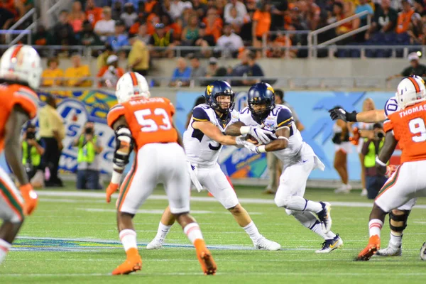 Les West Virginia Mountaineers Affrontent Les Hurricanes Miami Lors 71E — Photo