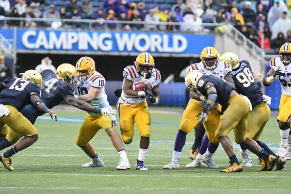 Notre Dame Gegen Lsu Während Des Citrus Bowl Camping World — Stockfoto