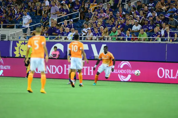 Orlando City Házigazdája Houston Dynamo Július 2016 Camping World Stadium — Stock Fotó