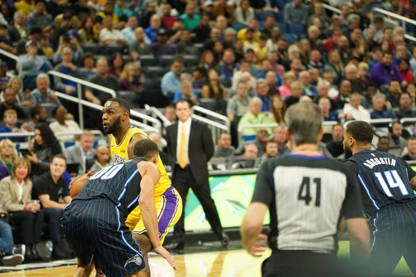 Orlando Magic Organiseert Lakers Het Amway Center Orlando Forida Woensdag — Stockfoto