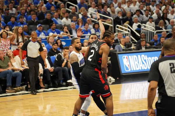 Orlando Magic Hosts Toronto Rapters Nba Playoff Amway Arena Orlando — Stock Photo, Image