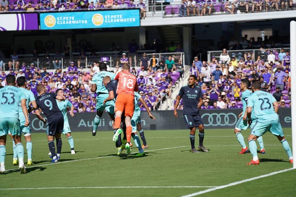 Orlando City Acoge Vancouver Whitecaps Orlando City Stadium Sábado Abril — Foto de Stock