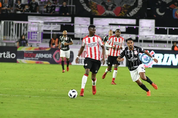 Corinthians Psv Eindhoven Durante Copa Flórida Orlando City Stadium Janeiro — Fotografia de Stock