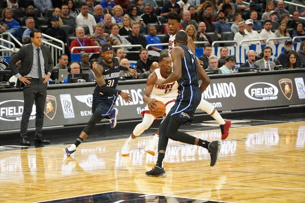 Orlando Magic Ospita Miami Heat All Amway Center Orlando Florida — Foto Stock