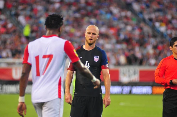 Eua Anfitrião Equipe Futebol Trinidad Tobago Everbank Field Jacksonville Florida — Fotografia de Stock