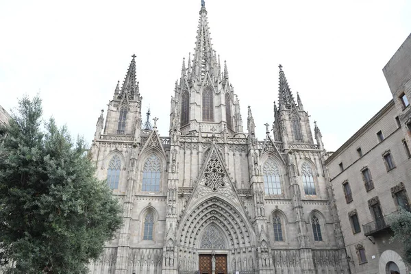Zicht Temple Expiatori Van Heilige Familie Barcelona — Stockfoto