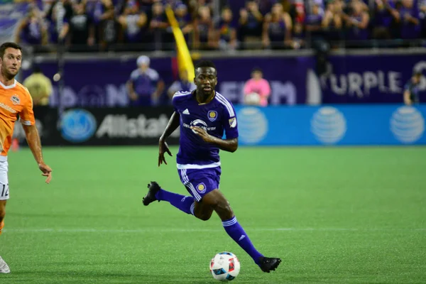 Orlando City Házigazdája Houston Dynamo Július 2016 Camping World Stadium — Stock Fotó