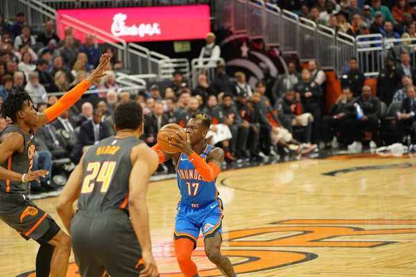 Orlando Magic Hospeda Oklahoma Thunder Amway Center Orlando Florida Quarta — Fotografia de Stock