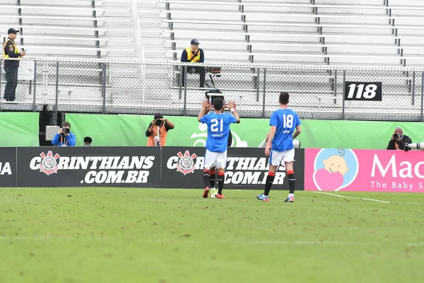 Rangers Corinthians Durante Copa Florida Spectrum Stadium Enero 2018 Orlando — Foto de Stock