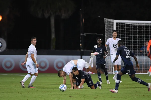 Sporting Kansas City Enfrenta Minnesota United Durante Torneio Mls Está — Fotografia de Stock