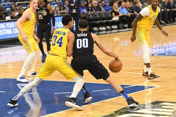 Orlando Magic Gastheer Van Golden State Warriors Het Amway Center — Stockfoto