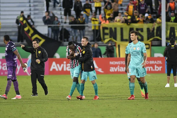 Fluminense Barcelona Florida Cup Spectrum Stadium January 2018 Orlando Florida — Stock Photo, Image