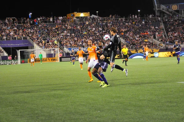 Orlando City Empfängt Houston Dynamo Juli 2016 Camping World Stadium — Stockfoto