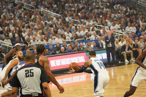 올랜도 Nba 플레이오프 라운드 1에서 토론토 랩터스 올랜도 플로리다 암웨이 — 스톡 사진