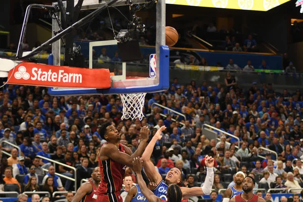 Orlando Magic Gastheer Van Miami Heat Het Amway Center Orlando — Stockfoto