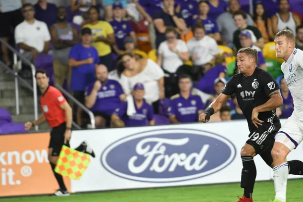 Orlando City Φιλοξενεί Sporting Kansas Στο Exploria Stadium Την Τετάρτη — Φωτογραφία Αρχείου