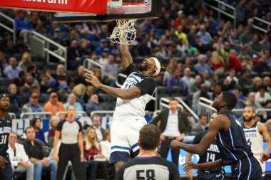 Orlando Magic 28 Şubat 2020 tarihinde Orlando Florida 'da Amway Center' da Minnesota Timberwolves 'a ev sahipliği yapar..  