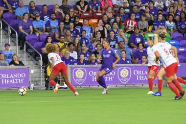 Orland Pride, 25 Ağustos 2018 'de Orlando Florida' daki Exploria Stadyumu 'nda Chicago Red Stars' a ev sahipliği yapıyor..  