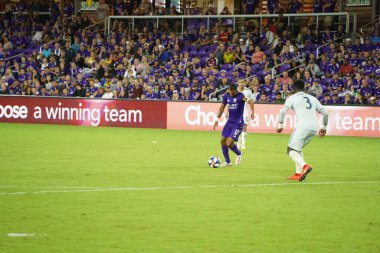 Orlando City SC, 19 Haziran 2019 Çarşamba günü Orlando 'daki Exploria Stadyumu' nda düzenlenen ABD Açık Kupası sırasında New England Devrimi 'ne ev sahipliği yaptı.