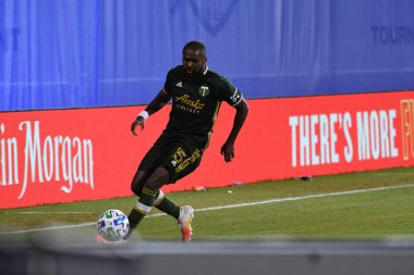 Los Angeles Galaksisi, 14 Temmuz 2020 'de Orlando Florida ABD' deki ESPN Vahşi Spor Dünyası 'nda düzenlenen MLS Sırt Turnuvası sırasında Portland Timbers ile karşı karşıya geldi.