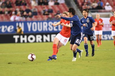 Japonya, İngiltere 'ye karşı Raymond James Stadyumu' nda 5 Mart 2019 'da Tampa Florida' da.  