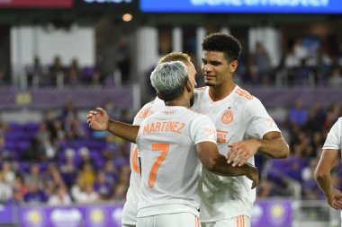 Orlando City, 23 Ağustos 2019 Cuma günü Florida, Orlando 'daki Exploria Stadyumu' nda Atlanta United 'a ev sahipliği yaptı.