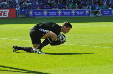 Orlando City SC, 9 Nisan 2019 'da Orlando, Florida' daki Citrus Bowl 'da New York Red Bulls' a ev sahipliği yapıyor..  