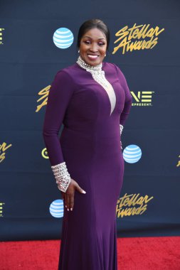 24 Mart 2018 Cumartesi günü Las Vegas 'taki Orleans Resort' ta düzenlenen 33. Yıldız Ödülleri Kırmızı Halı sırasında ünlüler.