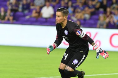 Orlando Pride, 23 Mayıs 2018 'de Orlando Florida' daki Exploria Stadyumu 'nda Kuzey Carolina Cesareti' ne ev sahipliği yapmaktadır..  