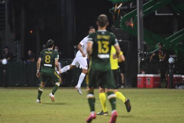 Los Angeles Galaksisi, 14 Temmuz 2020 'de Orlando Florida ABD' deki ESPN Vahşi Spor Dünyası 'nda düzenlenen MLS Sırt Turnuvası sırasında Portland Timbers ile karşı karşıya geldi.