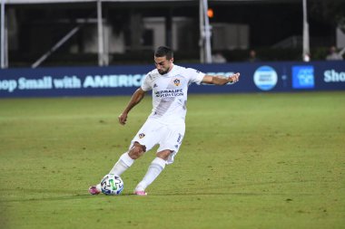 Los Angeles Galaksisi, 14 Temmuz 2020 'de Orlando Florida ABD' deki ESPN Vahşi Spor Dünyası 'nda düzenlenen MLS Sırt Turnuvası sırasında Portland Timbers ile karşı karşıya geldi..