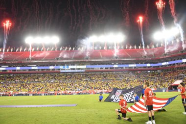 ABD Kolombiya 'ya karşı Raymond James Stadyumu' nda 11 Ekim 2018 'de. 