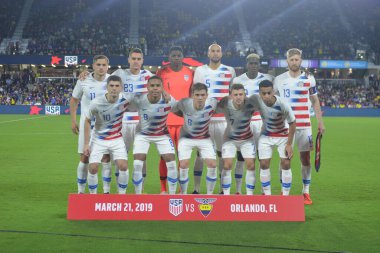 ABD Erkekler Milli Takımı 21 Mart 2019 'da Orlando City Stadyumu' nda Ekvador Milli Takımı 'na ev sahipliği yaptı.. 