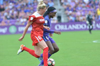 Orlando Pride 22 Nisan 2017 'de Orlando City Stadyumu' nda Washington Spirit 'e ev sahipliği yaptı..  