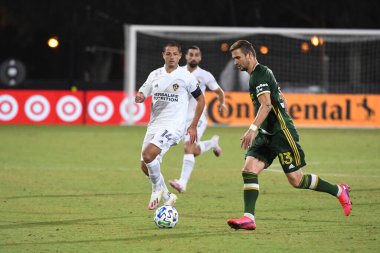 Los Angeles Galaksisi, 14 Temmuz 2020 'de Orlando Florida ABD' deki ESPN Vahşi Spor Dünyası 'nda düzenlenen MLS Sırt Turnuvası sırasında Portland Timbers ile karşı karşıya geldi..