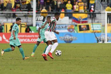 Fluminense, Florida Kupası 'nda 15 Ocak 2018' de Orlando Florida 'da oynanan Spektrum Stadyumu' nda Barcelona SC 'ye karşı..