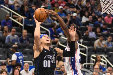 Orlando Magic, Philadelphia 76ers 'ı 25 Mart 2019' da Orlando Florida 'daki Amway Arena' da ağırlıyor..