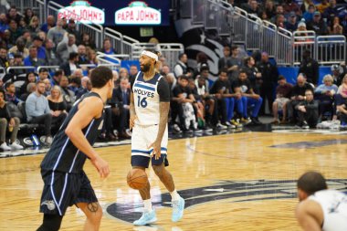 Orlando Magic 28 Şubat 2020 tarihinde Orlando Florida 'da Amway Center' da Minnesota Timberwolves 'a ev sahipliği yapar..  